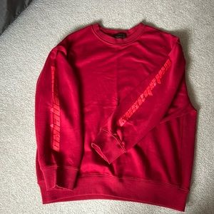 Yeezy Season 4 Kayne West red Calabasas sweatshirt sweater small